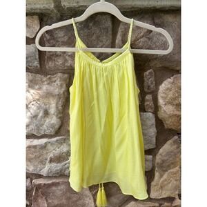 Stockholm Atelier & Other Stories Top Sleeves Yellow Braided Straps Size 0